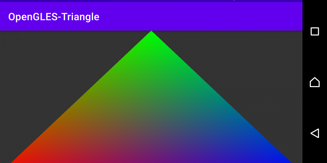 Android – Use OpenGL  to Render Triangle