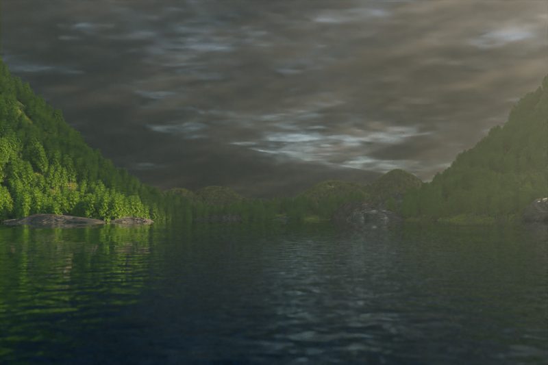 Lonely Lake in the Forest - Created with Blender 3D