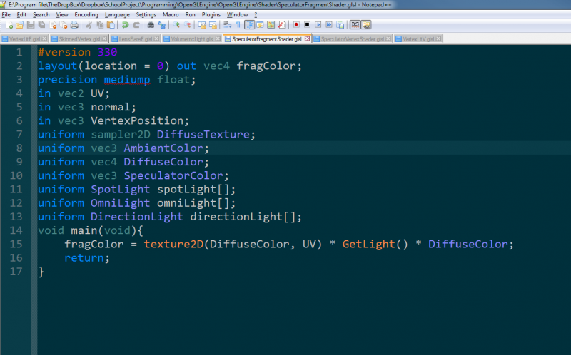 OpenGL Engine C++ VDEngine