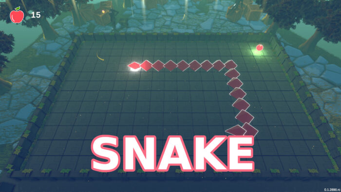 Snake 3D stylized Game Created with Unity by Voldie