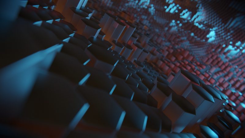 Abstract Hexagon - Created with Blender 3D