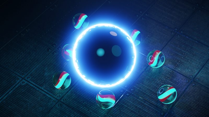 Abstract Marble Ball - Created with Blender 3D