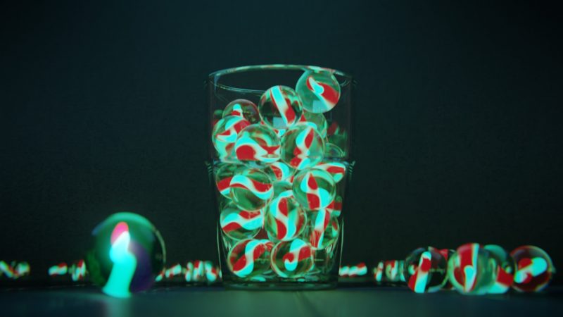 Abstract Marble Ball - Created with Blender 3D