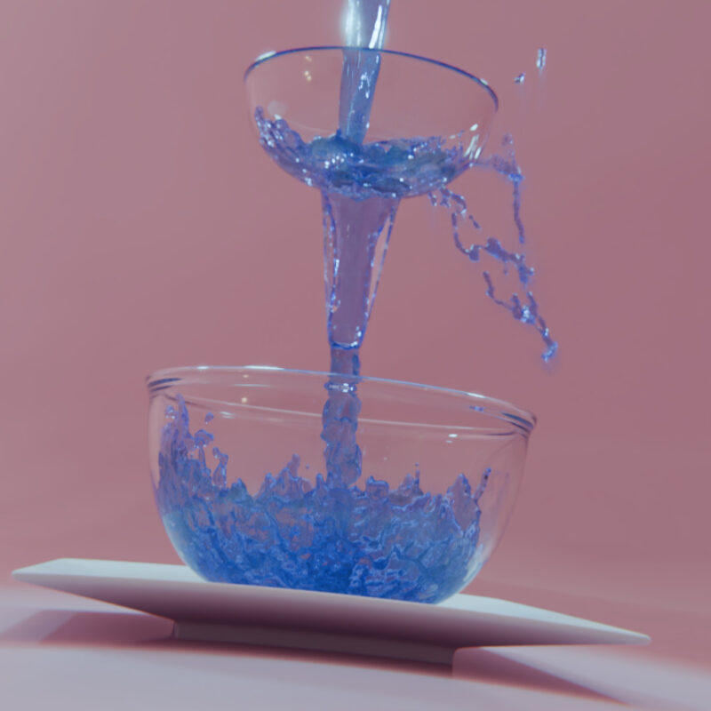 Water Simulation Render - Created with Blender 3D