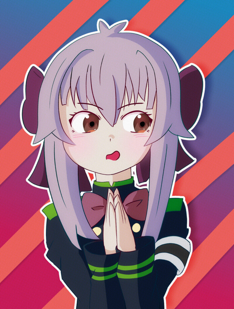 shinoa hiiragi from the anime Owari no Seraph also known as Seraph of the End: Vampire Reign, created with Krita. by Voldie